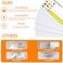 Jolbndcv 40 PCS Nameplate Pocket 125x45 No Residue SelfAdhesive Waterproof Easy UseRemove Scratch Proof Clear Thicken PVC Name Tag Sleeves Nameplates Holder for Classroom Desks Office Supplies