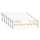 Opexscal 6 Pack 10 W x 2 H Acrylic Office Name Plates Name Labels for Wall Clear Sign Holder for Wall Display with Adhesive Backing