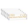 Opexscal 6 Pack 10 W x 2 H Acrylic Office Name Plates Name Labels for Wall Clear Sign Holder for Wall Display with Adhesive Backing