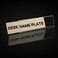 Opexscal 6 Pack 8W x 2H Acrylic Office Name Plates Name Labels for Desks Horizontal Slant Back Clear Desk Sign Holder for Table Display
