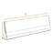 Opexscal 6 Pack 8W x 2H Acrylic Office Name Plates Name Labels for Desks Horizontal Slant Back Clear Desk Sign Holder for Table Display