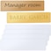 Outus 6 PCS Sublimation Blank Aluminum Name Plates 2 x 10 Inches Personalized Custom Name Plate Desk Tag Metal Sign