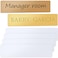 Outus 6 PCS Sublimation Blank Aluminum Name Plates 2 x 10 Inches Personalized Custom Name Plate Desk Tag Metal Sign