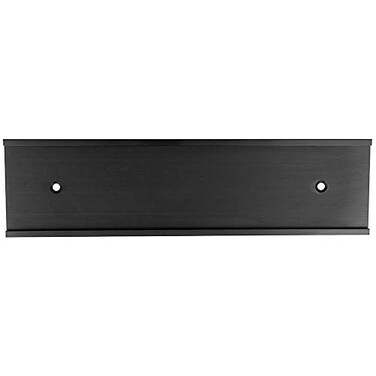 ExcelMark 2x 8Aluminum Wall Mounted Name Plate Holder Office Business Door Sign Holder Wall or Door Black