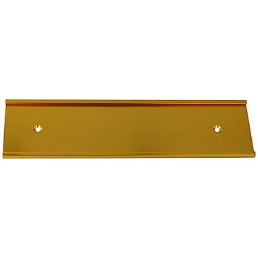 ExcelMark 2x 8Aluminum Wall Mounted Name Plate Holder Office Business Door Sign Holder Wall or Door Gold