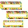 Faccito 40 Pcs Classroom Name Plate Bulk Traditional Manuscript Name Tag Flat Left or Right Alphabet with Adhesive Dots for School Classroom Student Desks TeachingCrayon Style