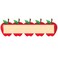 Hygloss DieCut Name Plate Great Teaching Tool Perfect for Labeling in Classroom Other Uses Red Apples 95 x 3 inches 30 Pk