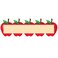 Hygloss DieCut Name Plate Great Teaching Tool Perfect for Labeling in Classroom Other Uses Red Apples 95 x 3 inches 30 Pk