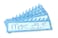Hygloss Products DieCut Name Plate Great Teaching Tool Perfect for Labeling in Classroom Other Uses Ocean Waves 95 x 3 inches 45557 Medium Blue 30 Count