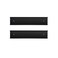 Icomecn Nameplate Holder Wall or Door 2 Pack Black 2 x 8