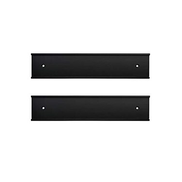Icomecn Nameplate Holder Wall or Door 2 Pack Black 2 x 8