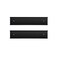 Icomecn Nameplate Holder Wall or Door 2 Pack Black 2 x 8