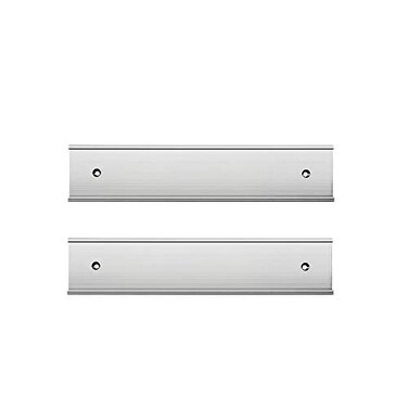 Icomecn Nameplate Holder Wall or Door 2 Pack Silver 2 x 8