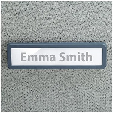 Officemate Verticalmate Name Plate Gray 29222