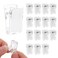 AHQiZFX 15 Pcs Tapestry Hanging Clips SelfAdhesive Spring Clips for Poster Blanket Shower Curtain Wall Flag Clear