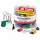 1InTheOffice Binder Clips Assorted Size Mini Small and Medium Binder Clips Paper Clamps 30 Pack