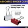 1InTheOffice Binder Clips Assorted Size Mini Small and Medium Binder Clips Paper Clamps 30 Pack