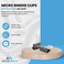1InTheOffice Micro Binder Clips Paper Clamps Metal Binder Clips 013 Capacity Black 100 Pack