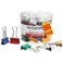1InTheOffice Small Binder Clips 34 Inch Mini Paper Binder Clips Assorted Colors 80 Pack