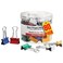 1InTheOffice Small Binder Clips 34 Inch Mini Paper Binder Clips Assorted Colors 80 Pack