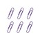 OLIREXD 300 Pack Small 33mm Paper Clips 13Inch Vinly Coated Color Office Supply Paper Clip Cute Smooth Paper Needle Multicoloured BookmarkPurple