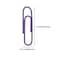 OLIREXD 300 Pack Small 33mm Paper Clips 13Inch Vinly Coated Color Office Supply Paper Clip Cute Smooth Paper Needle Multicoloured BookmarkPurple