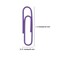 OLIREXD 300 Pack Small 33mm Paper Clips 13Inch Vinly Coated Color Office Supply Paper Clip Cute Smooth Paper Needle Multicoloured BookmarkPurple