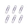 OLIREXD 300 Pack Small 33mm Paper Clips 13Inch Vinly Coated Color Office Supply Paper Clip Cute Smooth Paper Needle Multicoloured BookmarkPurple