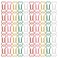 lasenersm 50 Pieces Paper Clips Metal Paper Clip Office Paper Clips Bone Shape Paper Clip for Bookmark Office School NotebookLarge Size Multicolor