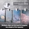 Tenare 50 Pieces Self Adhesive Clips Wall Tapestry Clips Plastic Sticky Picture Hanging Poster for Teachers Double Sided Adhesive Spring for Home OfficeWhite