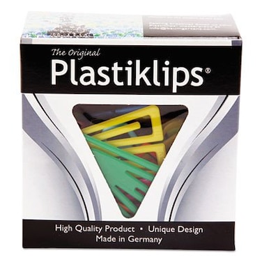 Baumgartens Plastiklips Paper Clips Extra Large Assorted Colors 50Box