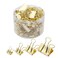 YCVIORING Binder Clip Paper Clamps Assorted Sizes Mini Small Medium Large 100 Pcs Clips for Office School Supplies Gold