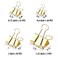 YCVIORING Binder Clip Paper Clamps Assorted Sizes Mini Small Medium Large 100 Pcs Clips for Office School Supplies Gold