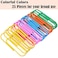 BronaGrand 4 Inch Extra Large Paper Clips Vinyl Coated 25 Pieces Jumbo Giant Paper ClipMixed Colors