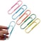 BronaGrand 4 Inch Extra Large Paper Clips Vinyl Coated 25 Pieces Jumbo Giant Paper ClipMixed Colors