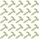 Clipco Paper Fasteners Mini 13Inch Brass Plated 100Pack