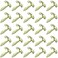 Clipco Paper Fasteners Mini 13Inch Brass Plated 100Pack