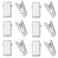 DGBRSM 20pcs DoubleSided Adhesive Spring Clips for Poster Photo Wall Teacher Student Home Applications Clear