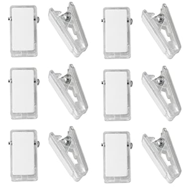 DGBRSM 20pcs DoubleSided Adhesive Spring Clips for Poster Photo Wall Teacher Student Home Applications Clear