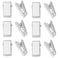 DGBRSM 20pcs DoubleSided Adhesive Spring Clips for Poster Photo Wall Teacher Student Home Applications Clear