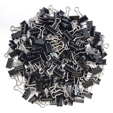 DSTELIN 180 Pack Mini Binder Clips 34Inch Width Small Paper Clamps for Office Supplies Black