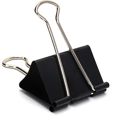 KAKAMINA Extra Large Binder Clips 24 Inch 24 Pack Upgrade Giant Paper Clips Big Clips Paper Clamps for Office and Home Supplies Black