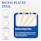 FUDAO FAMILY Medium Paper Clips 200Count Paperclips Gold Paper Clips 13 Inch 32mm Paper Clip