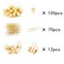 ALLTU Gold Binder Paper Clips Set182pcs Large Paper ClipsBinder ClipsPush pins Office Supplies Clips for WomenDesk Accessory