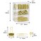 ALLTU Gold Binder Paper Clips Set182pcs Large Paper ClipsBinder ClipsPush pins Office Supplies Clips for WomenDesk Accessory