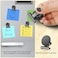 Grtard 24 Pack Magnetic Clips Heavy Duty Black Magnet Clips for Fridge Refrigerator Magnets Strong Magnetic Clip Scratch Free Magnets with Clip for Whiteboard Refrigerator Cruise Locker