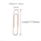 HAHIYO Paper Clips Large Sturdy 2 inches Length 70 Pack Paperclips Heavy Duty Tight Grip Rust Proof Reusable Metal Bright Rose Gold for Home Office School