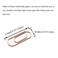 HAHIYO Paper Clips Sturdy 059 inches Length 50 Pack Mini Paperclips Heavy Duty Tight Grip Rust Proof Reusable Metal Bright Rose Gold for Home Office School