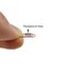 HAHIYO Paper Clips Sturdy 059 inches Length 50 Pack Mini Paperclips Heavy Duty Tight Grip Rust Proof Reusable Metal Bright Rose Gold for Home Office School