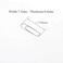 HAHIYO Paper Clips Sturdy 1128mm Length 470 Pack Paperclips Heavy Duty Tight Grip Rust Proof Reusable Metal Bright Silver for Home Office School